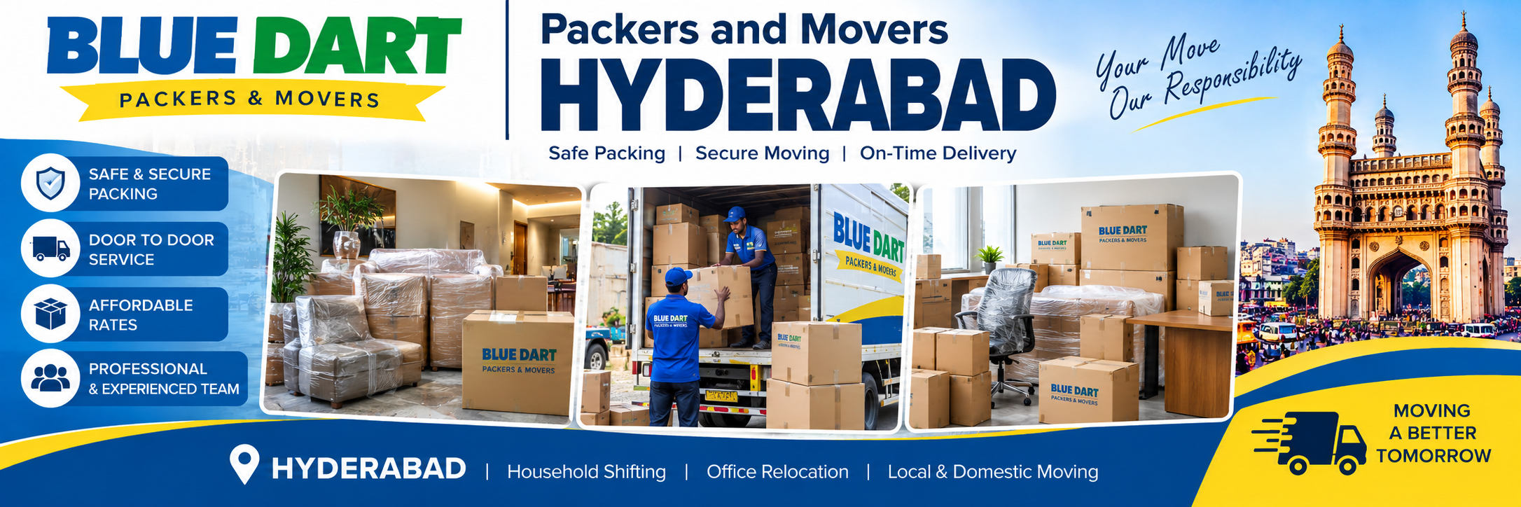 Blue Dart Packers and Movers Hyderabad